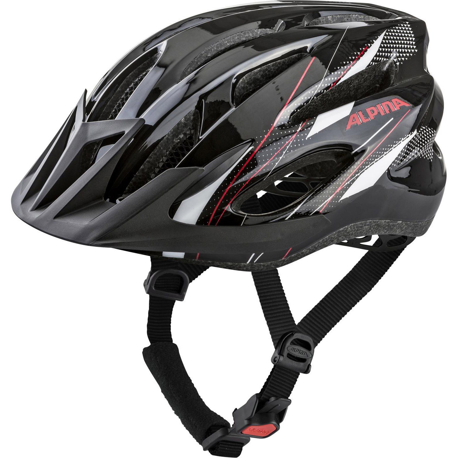 Alpina helm MTB 17 black-white-red 