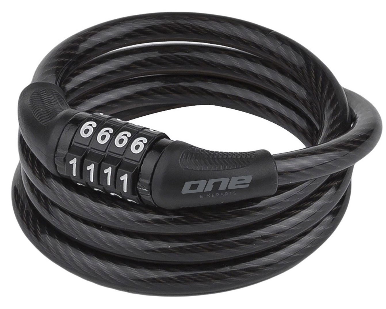One kabelcijferslot 8100 8mm/100cm black/grey