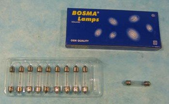 Lamp 12V-5W buis 10x36 (11x37) Bosma 501221 p/st