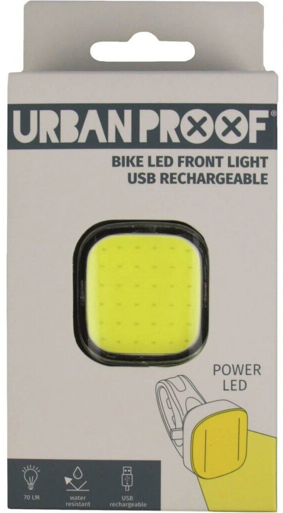 UrbanProof high power koplamp geel USB