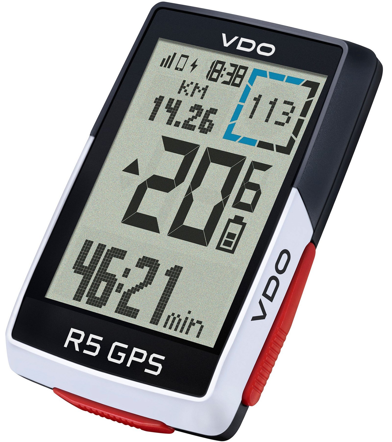 VDO Computer R5 GPS Set GPS, HR, cadans, speed, USB