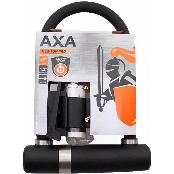 AXA U-beugelslot Newton Pro zwart 190mm