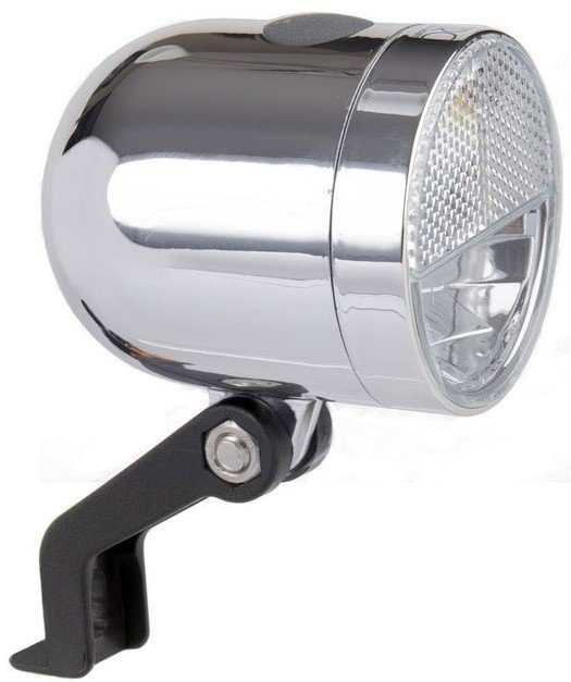 IKZI-Light Retro koplamp nero chroom 10lux batt 1481010