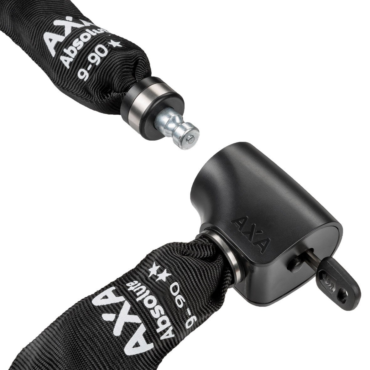AXA kettingslot Absolute 9-90 90cm/9mm zwart ART-2