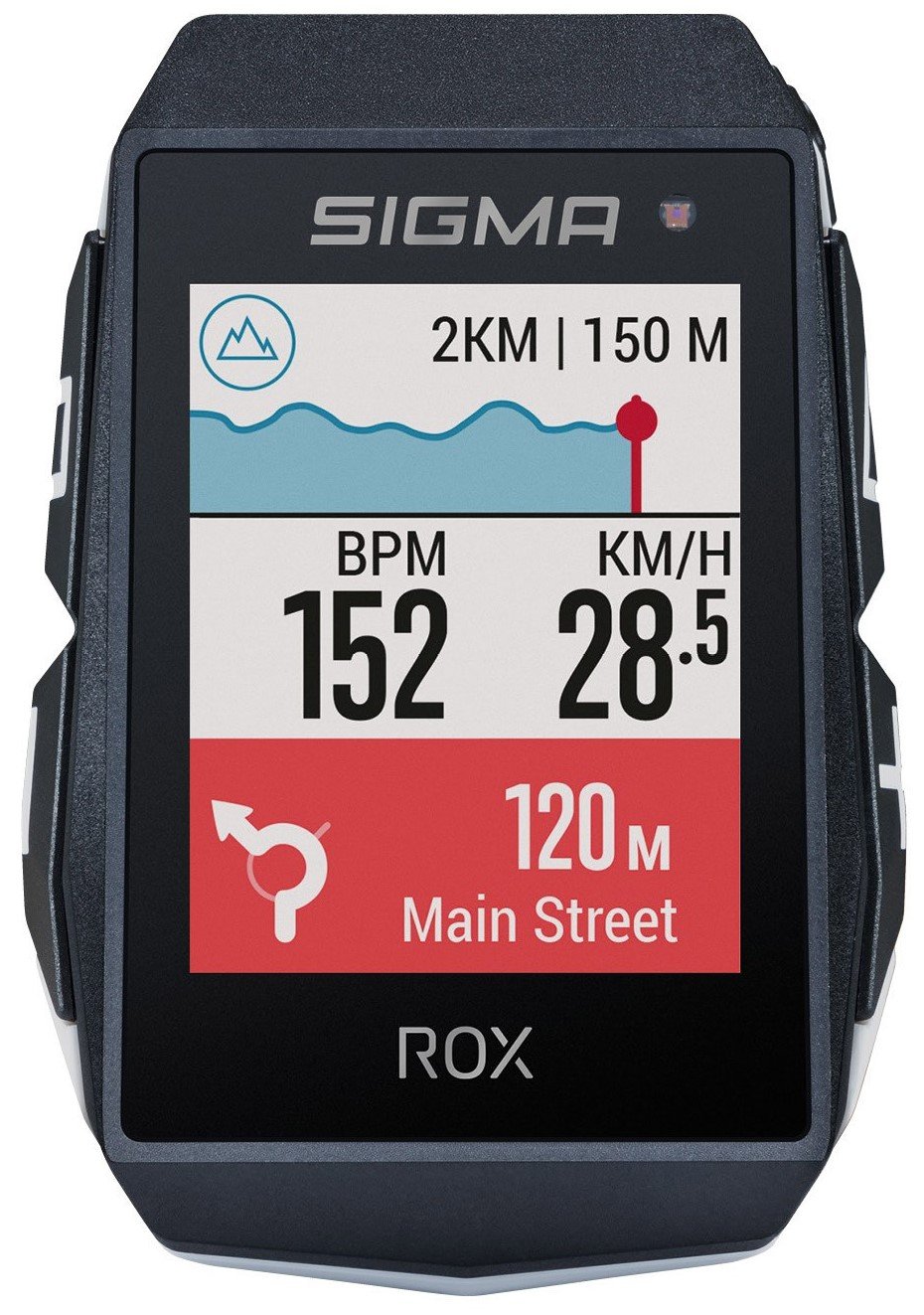 Sigma ROX 11.1 EVO GPS White HR butler, borstriem, USB-C