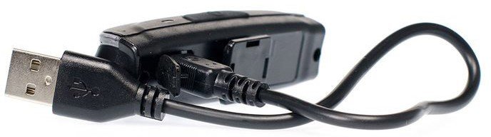 Simson koplamp Line USB LED oplaadbaar zwart op kaart
