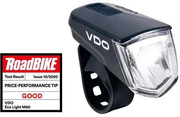 VDO koplamp Eco light M60 FL USB 60 Lux + accu