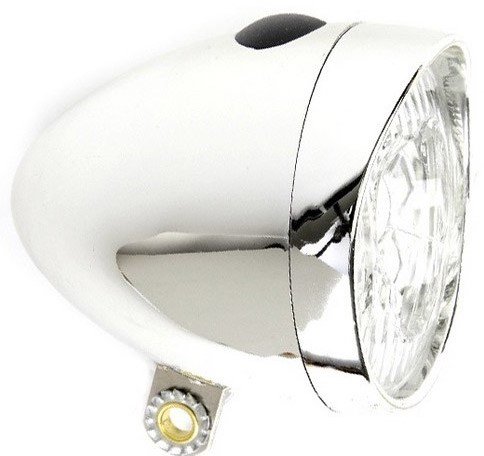 IKZI-Light Retro batt. 3x LED koplamp chroom 1434310
