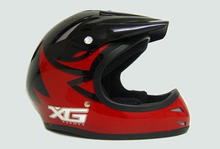 Helm XG BMX Full Face zwart/rood M (57-58cm) (VWP)